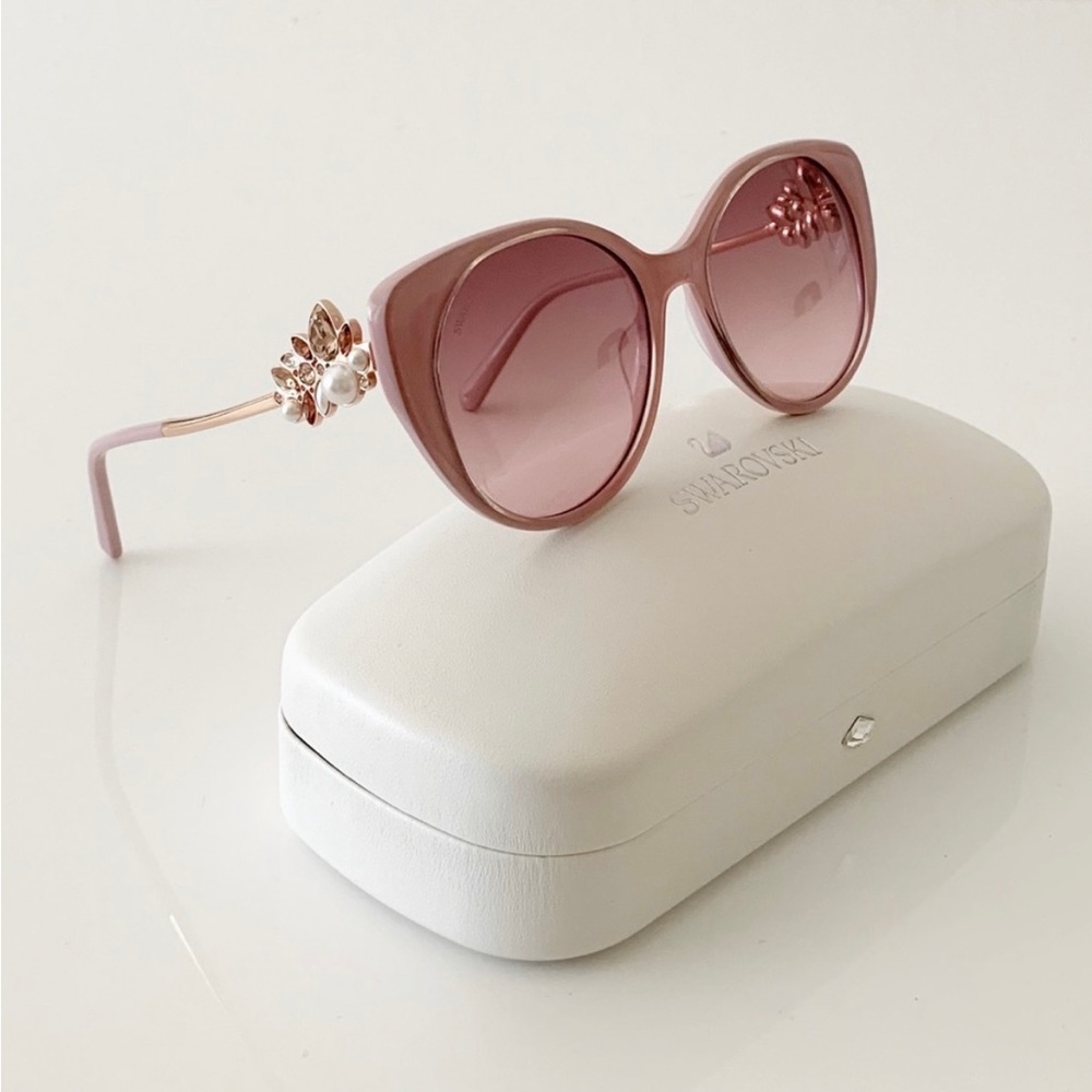 NWT! Pink Swarovski Sunglasses